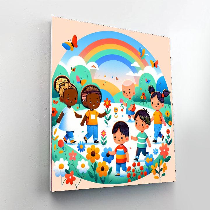 Rainbow Garden Adventures Paint By Numbers