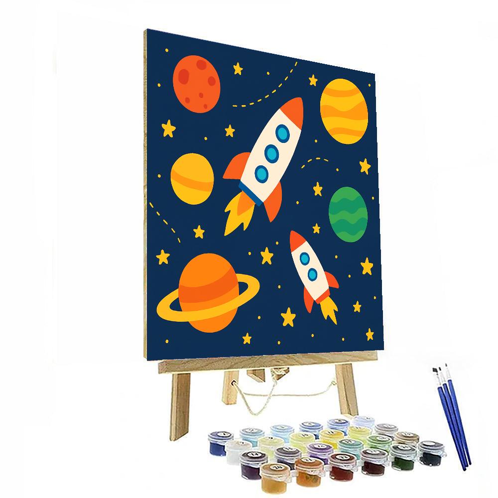 Space Explorers Galaxy Paint By Color