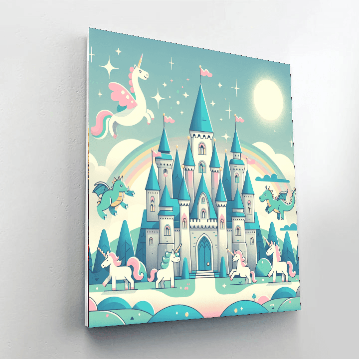 Enchanting Fairy Tale Castles Painting Number Kit