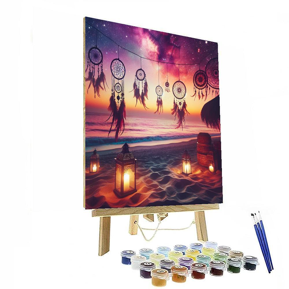 Bohemian Sunset Dreams Number Painting