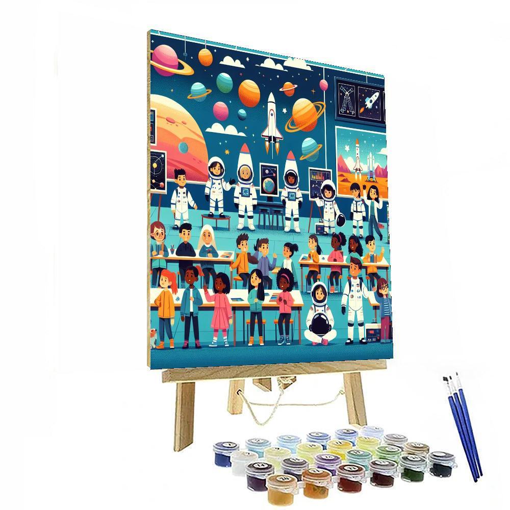 Astronaut Training Camp Paint By Color