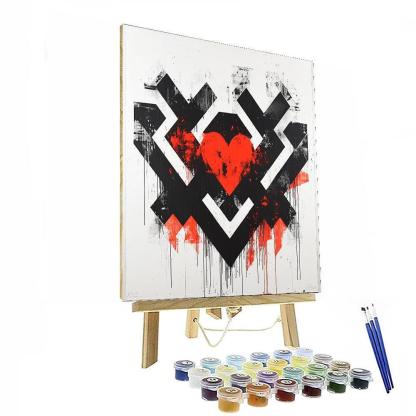 Banksy Inspired Echos Of Solidarity  Paint By Number