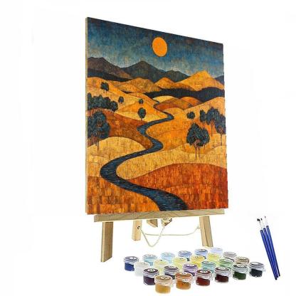 Nandalal Bose Inspired Rural Resonance  DIY Paint By Numbers