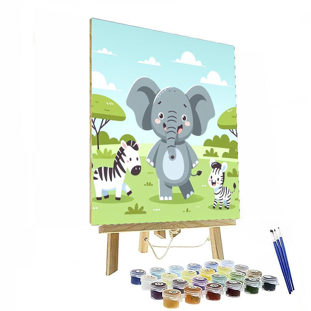 Silly Safari Safari Paint By Color