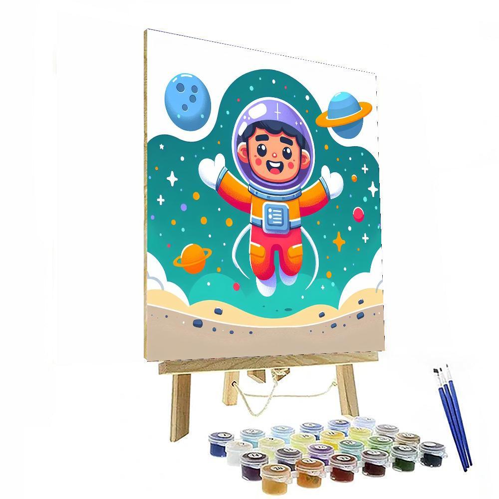 Fun Space Explorer DIY Paint By Numbers