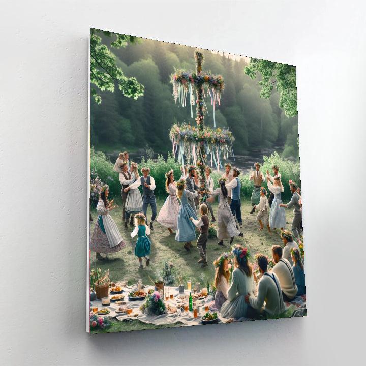 Midsummer Celebration - Stockholm, Sweden Paint By Numbers