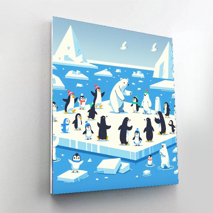 Polar Wonders Paint By Numbers Art