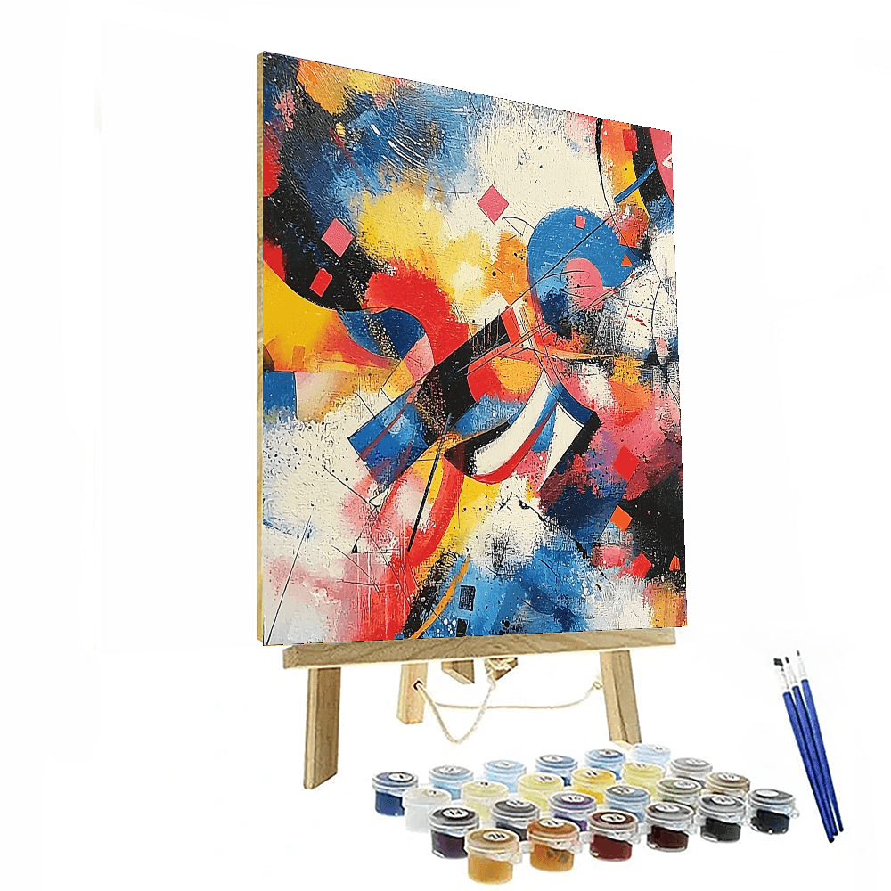 Wassily Kandinsky Inspired Reflections Of Light  Paint By Numbers Art