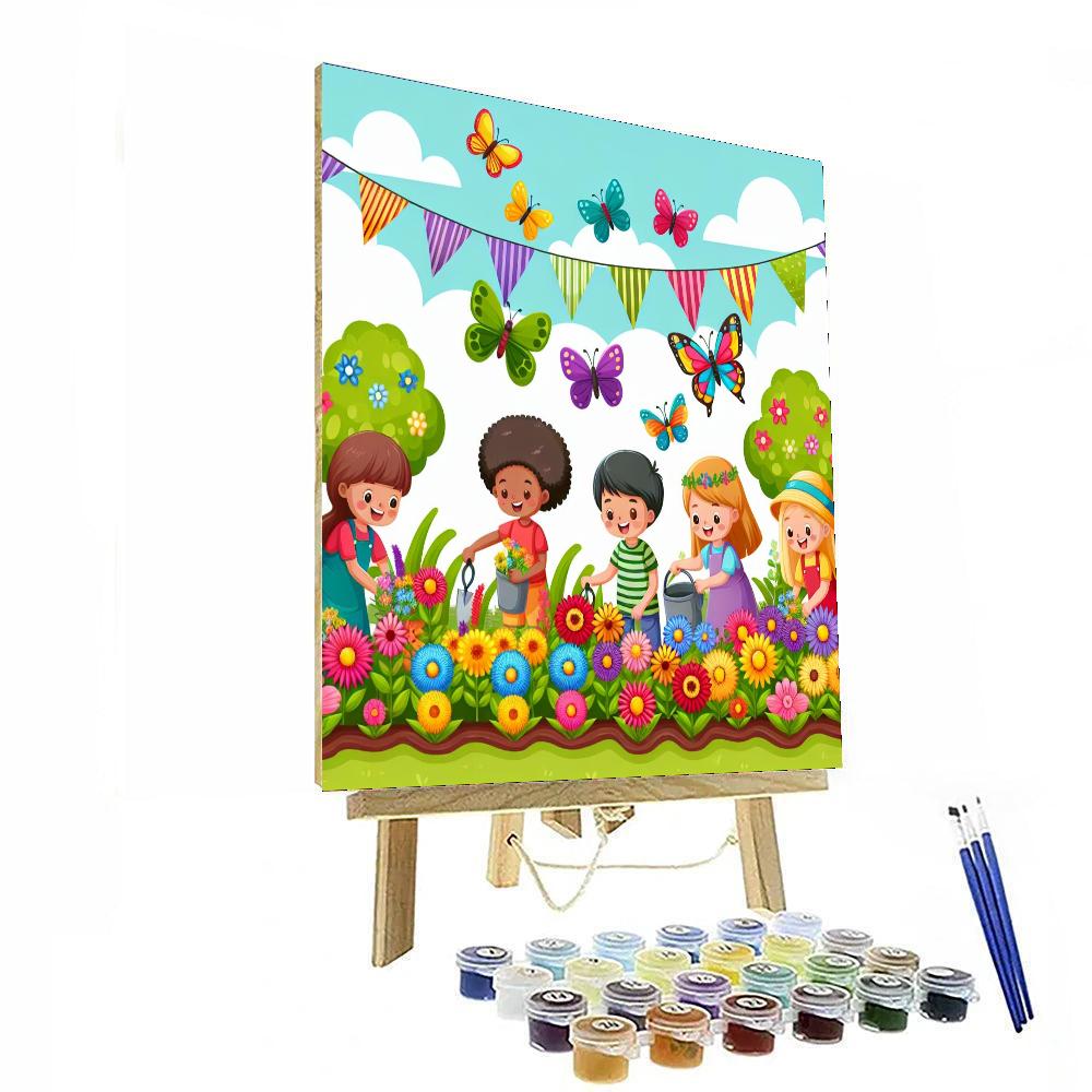 Colorful Garden Fun Paint By Numbers Kits