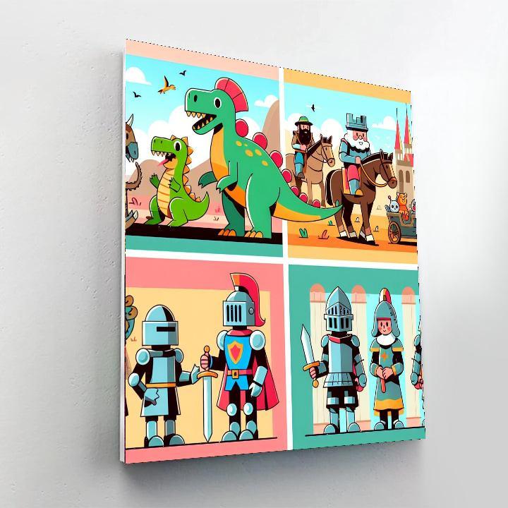 Traveling Through Time Paint By Color