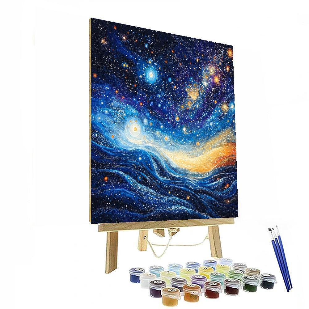 Georges Seurat Inspired Cosmic Dreams In Color  Painting Number Kit