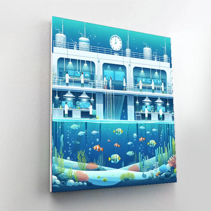 Oceanic Research Station Paint By Number