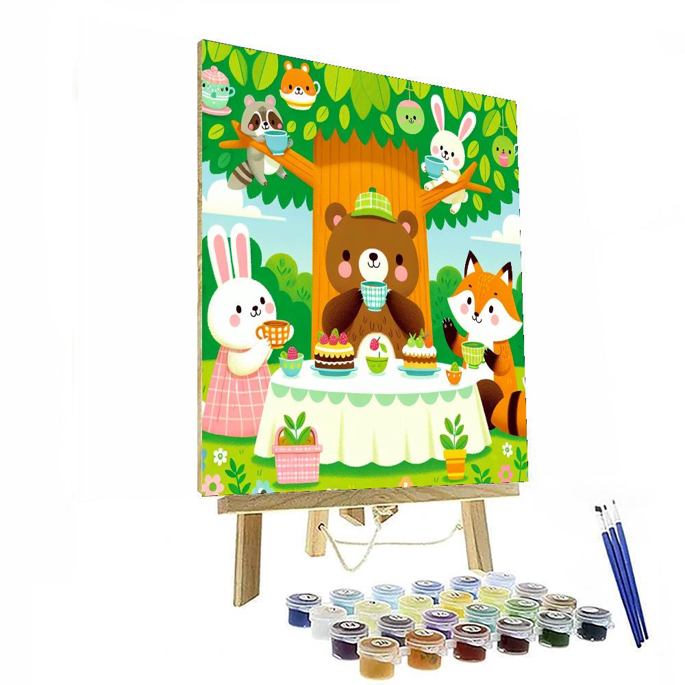 Sweet Tea Party With Friends Paint By Numbers Art