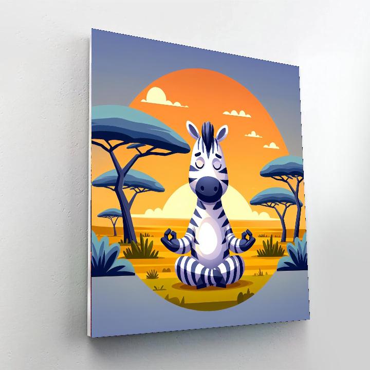 Zen Zebra Safari Numbered Painting Kits