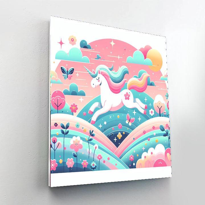 Dreamy Unicorns Paint By Numbers Art