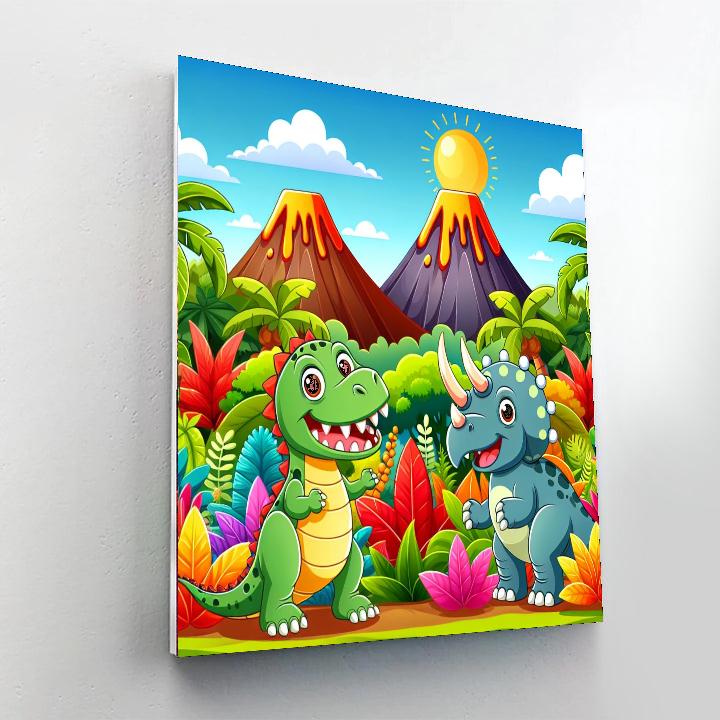 Dinosaur Playland Paint By Numbers Kits