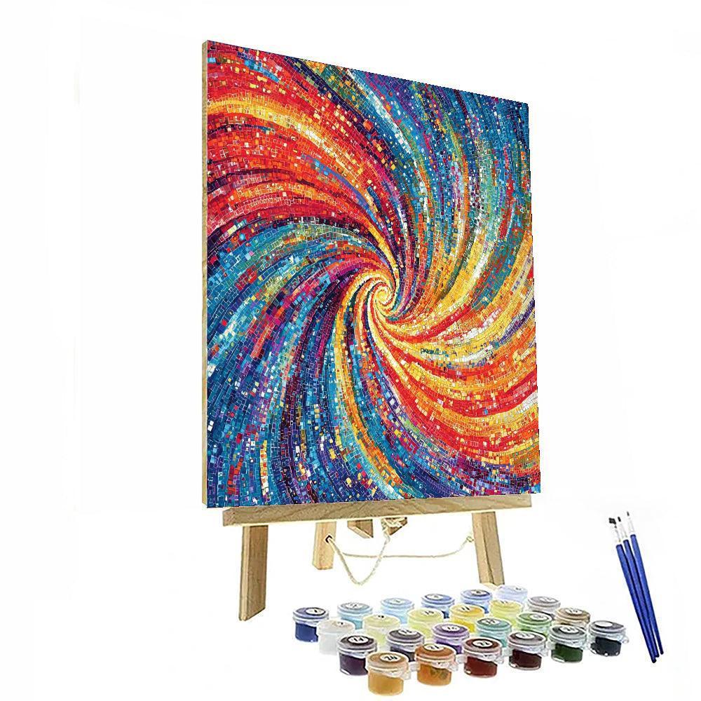 Georges Seurat Inspired Whirling Vortex  Paint By Numbers Kits