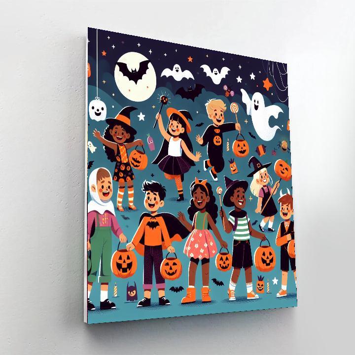 Fun Halloween Celebration Painting By Numbers Kit