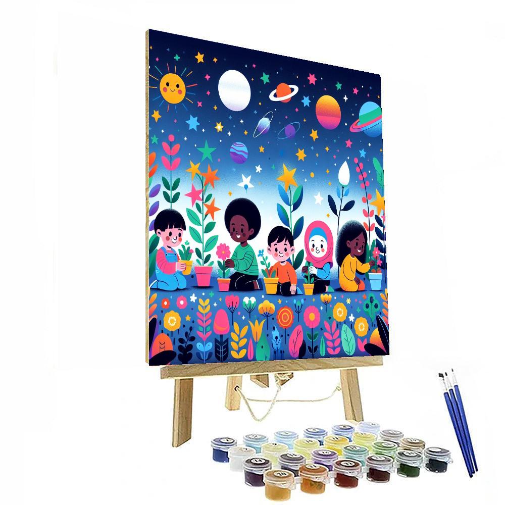 Astral Garden Gathering Number Painting