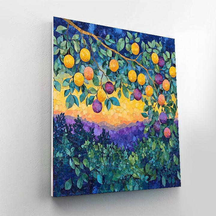 Paul Cézanne Inspired Celestial Orchard  Paint By Number