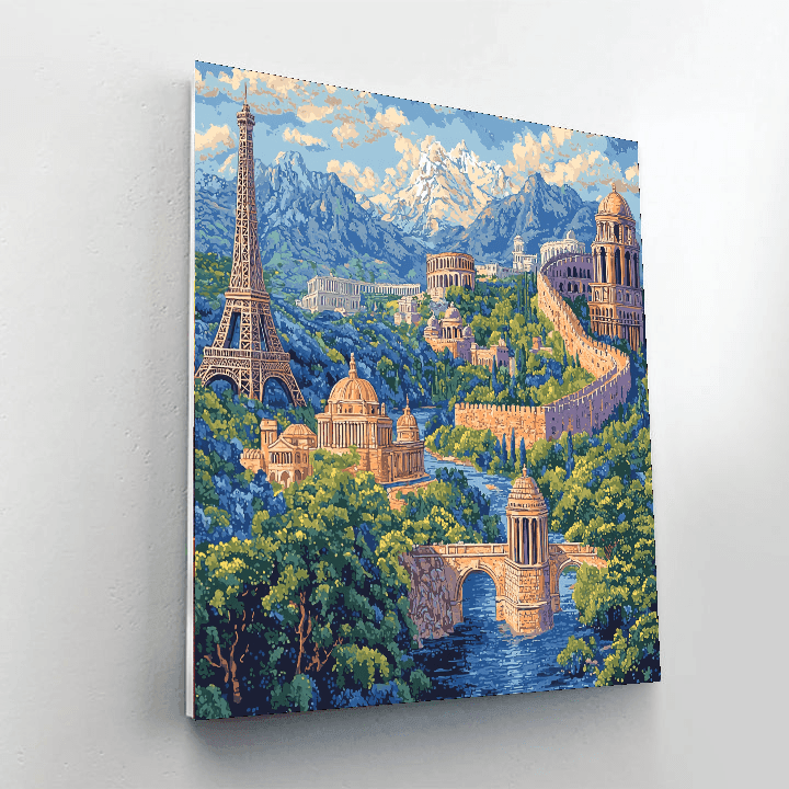 Edward Lear Inspired Journey Through Time Paint By Numbers Kits