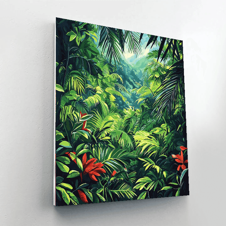 Frida Kahlo Inspired Lush Jungle  DIY Paint By Numbers