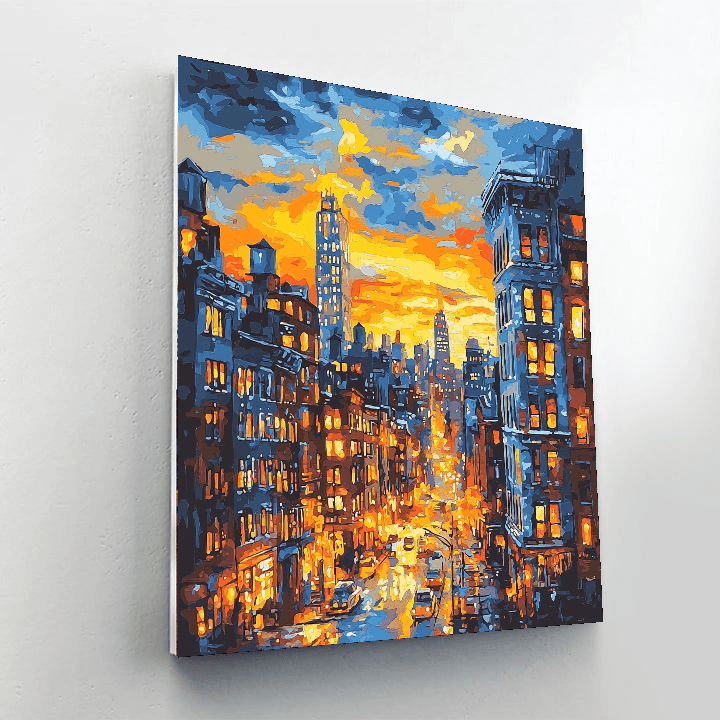 Edward Hopper Inspired Urban Escape  Paint By Numbers Art