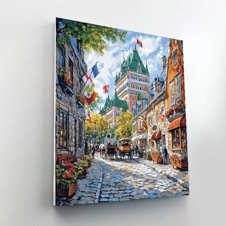 Old Quebec City - Canada Numbered Painting Kits