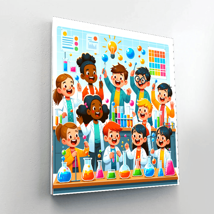 Fun Science Experiments Painting By Numbers Kit