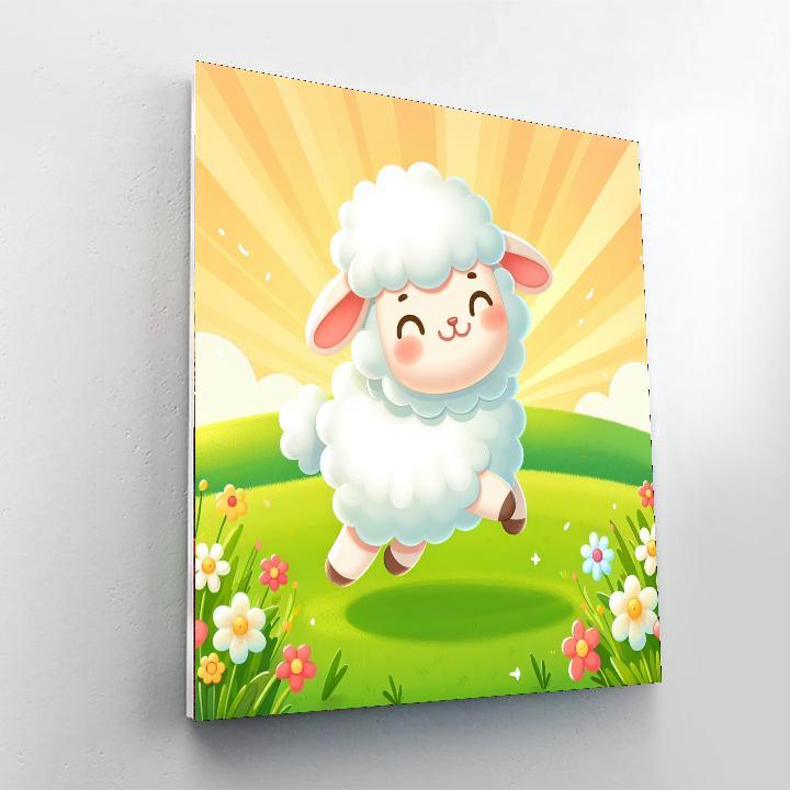 Fuzzy Lamb Paint By Numbers