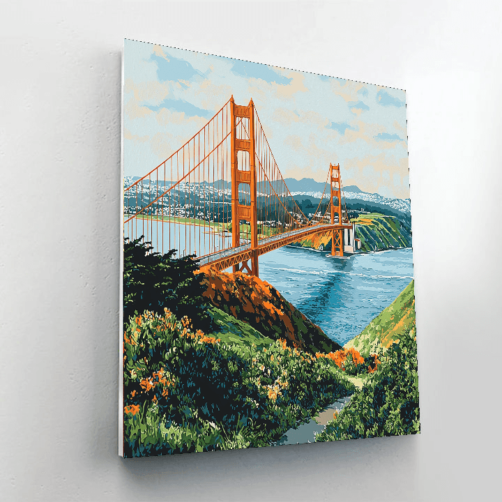 The Golden Gate Bridge Paint By Numbers