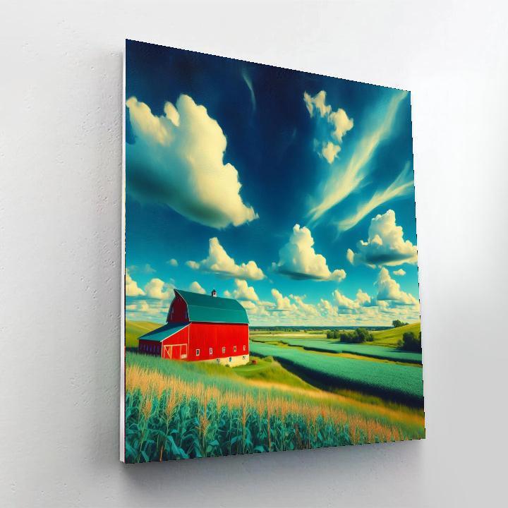 Charming Countryside Barn DIY Paint By Numbers