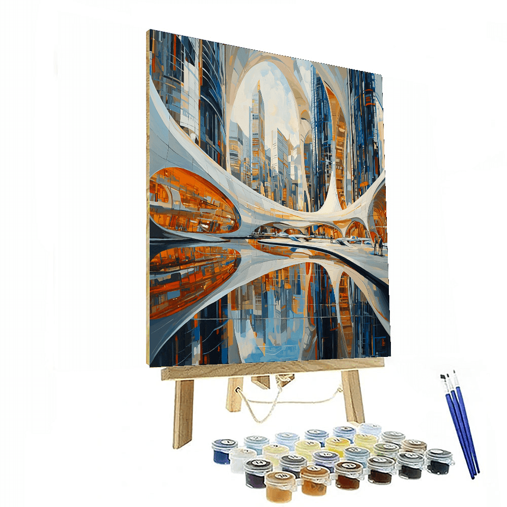 Zaha Hadid Inspired Utopian Visions  Paint By Numbers