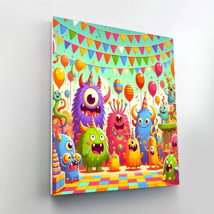 Friendly Monster Festival Paint By Numbers