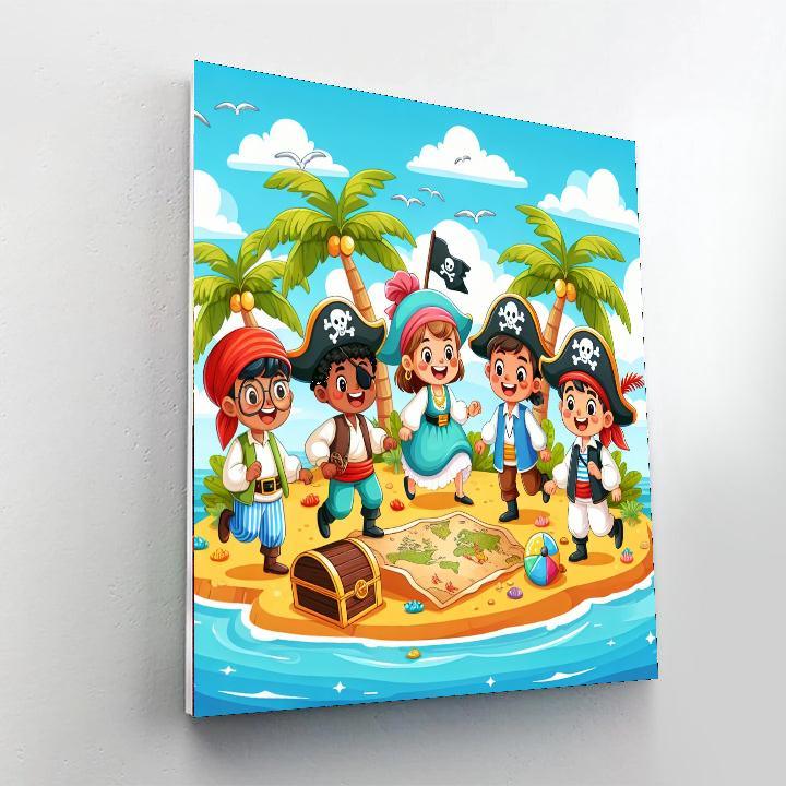 Pirate Pals Paint By Numbers Art