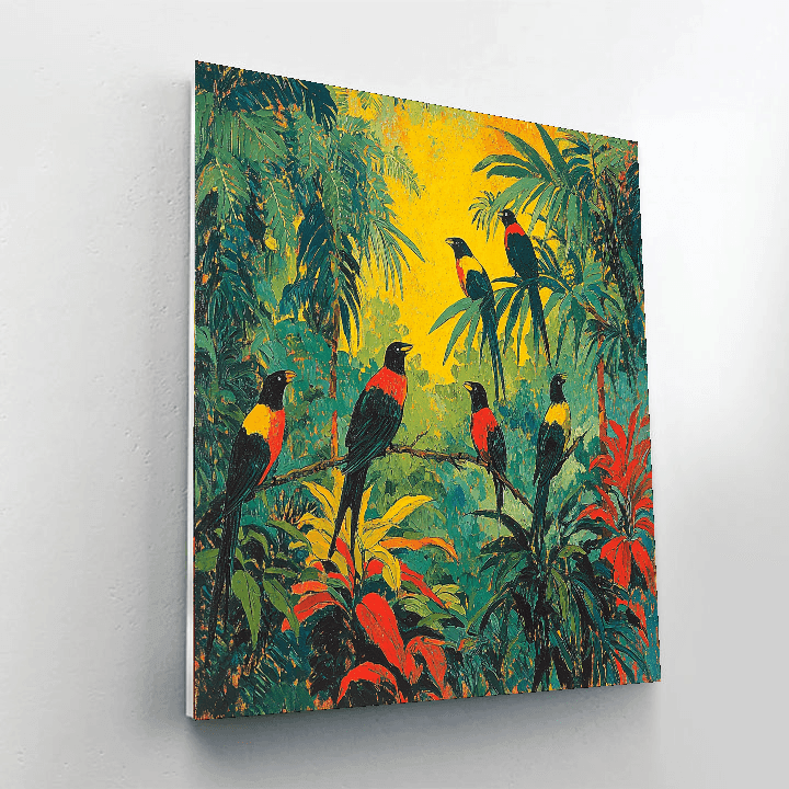 Paul Gauguin Inspired Exotic Bird Paradise  Paint By Numbers
