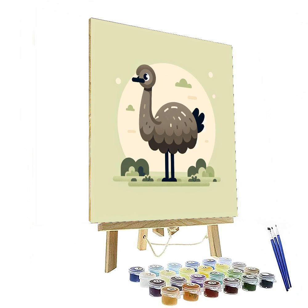 Effervescent Emu Paint By Numbers Art