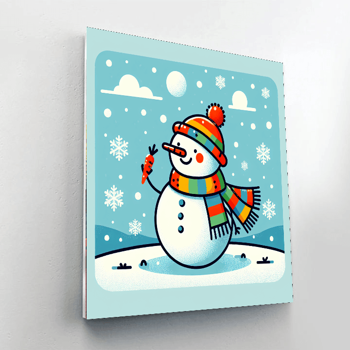 Silly Snowman Paint By Number