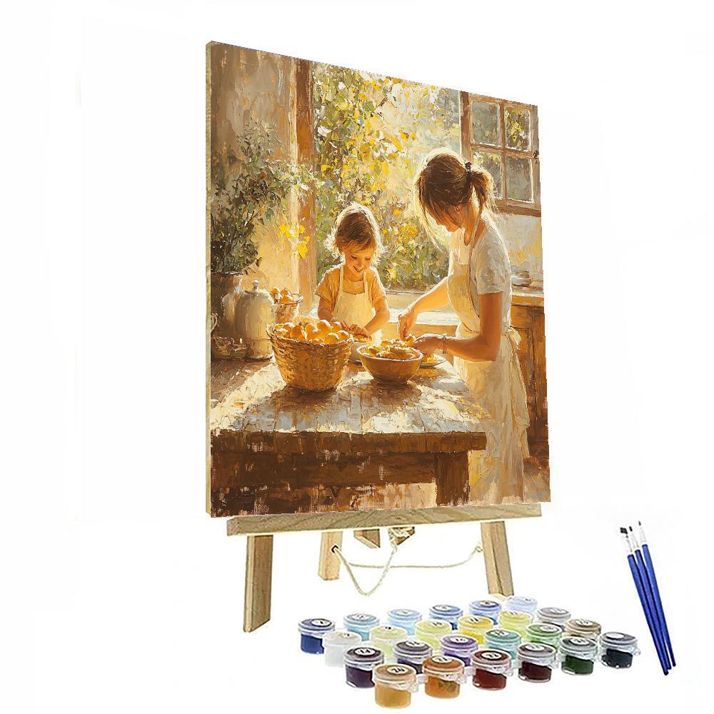 A Mother's Morning Glow Numbered Painting Kits
