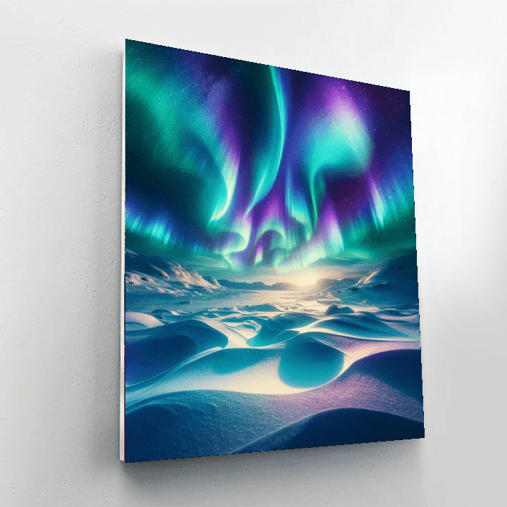 Dazzling Aurora Nights Number Painting