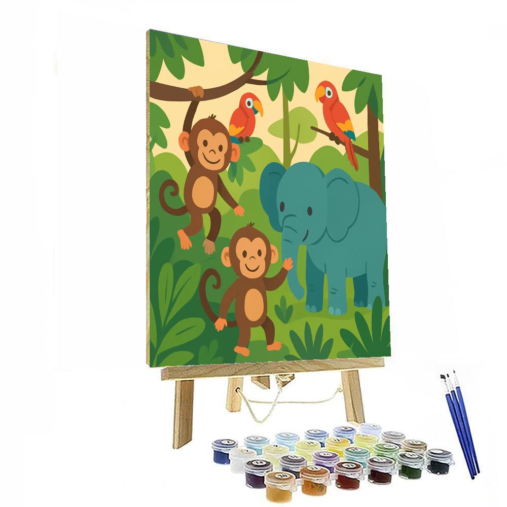 Jungle Pals Numbered Painting Kits