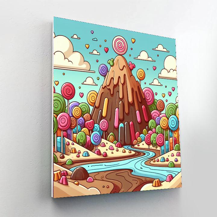 Adventure On Candy Mountain Number Painting