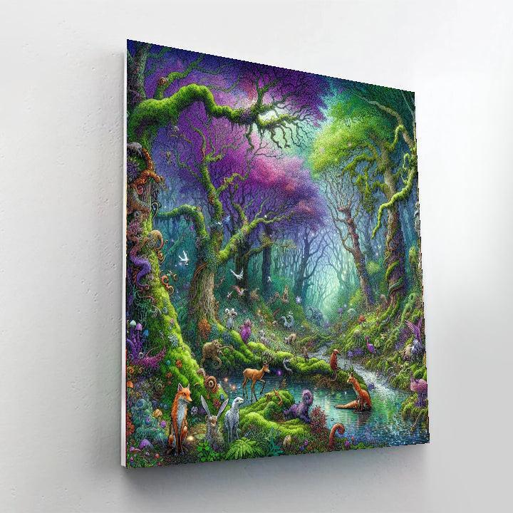 Mystic Fairy Forest Paint By Color