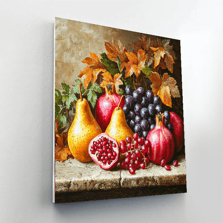Juan Sánchez Cotán Inspired Fruits Of Autumn  Paint By Numbers Kits