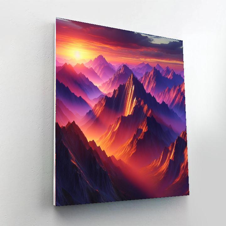 Breathtaking Mountain Views Paint By Numbers Kits