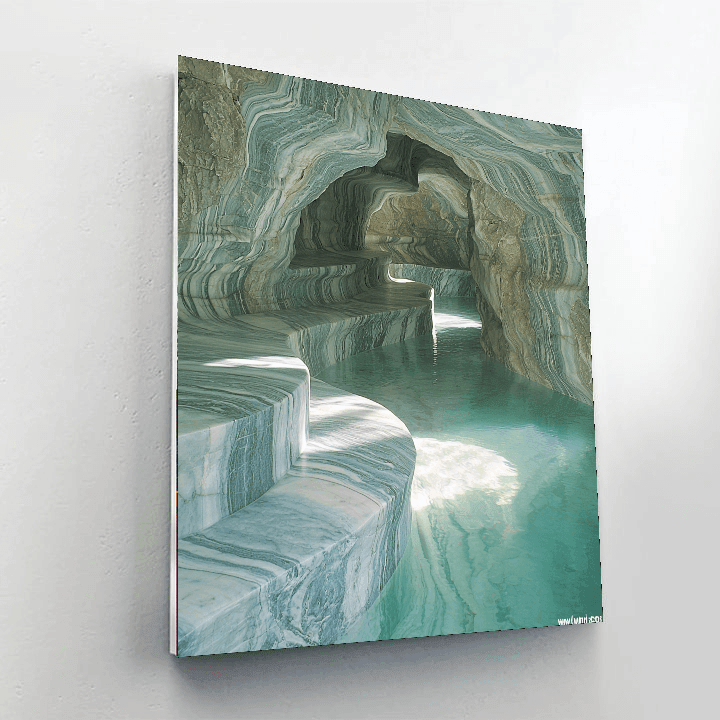 Marble Caves - Chile Number Painting