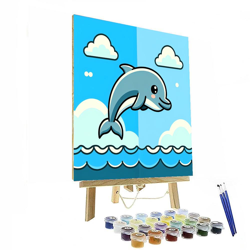Dolphin Lagoon Dive Paint By Number