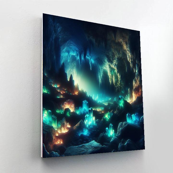 Glimmering Cavern Mystery Paint By Number