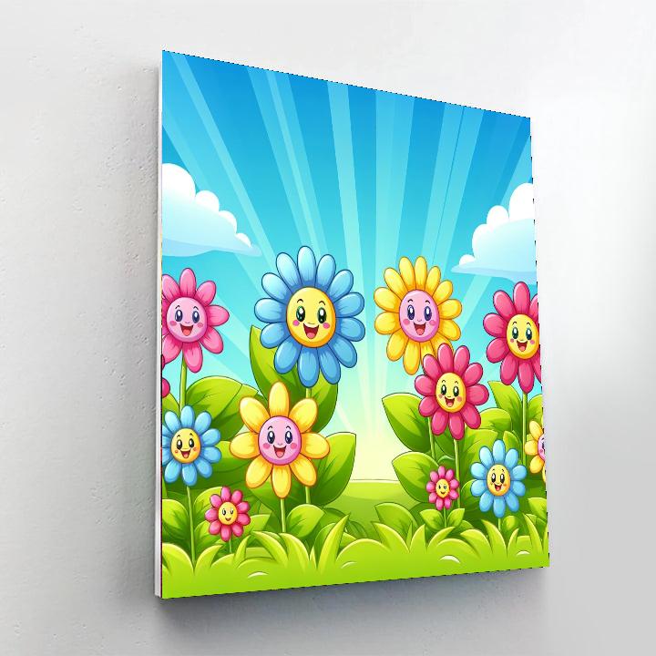 Giggling Garden Number Painting