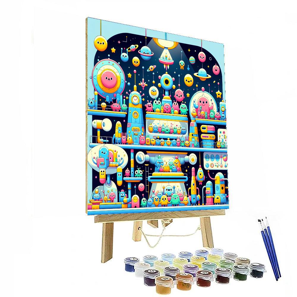 Fun Space Station Numbered Painting Kits